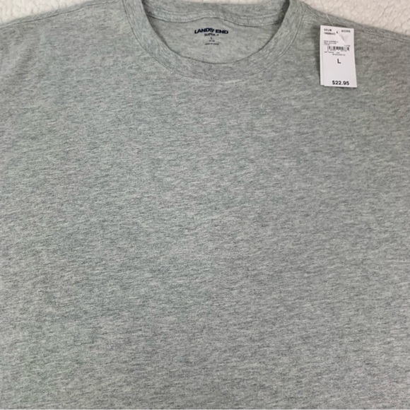LANDS’ END Gray Men’s Super-T - Picture 3 of 5